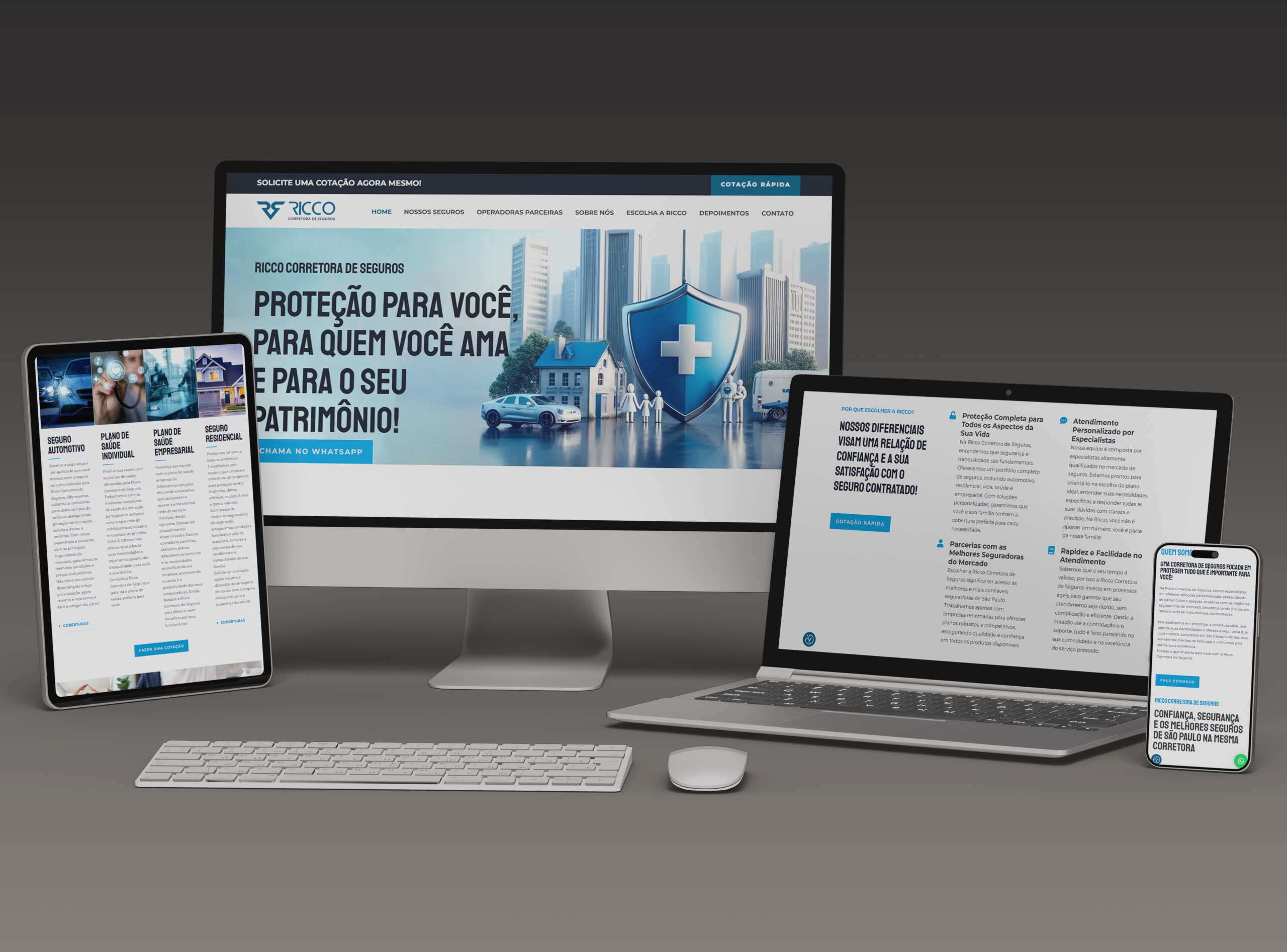 Ricco Corretora de Seguros - OnePage