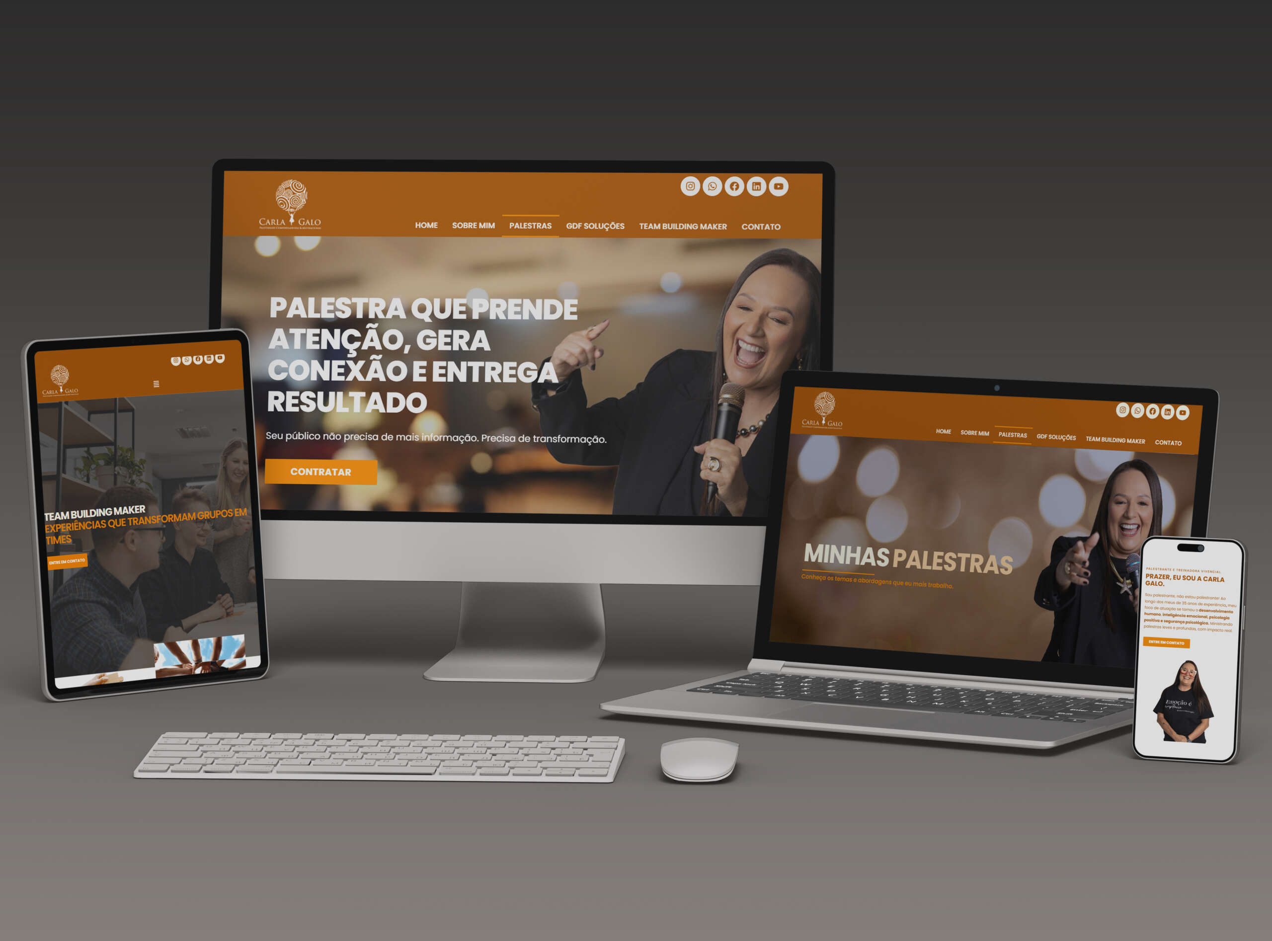 Palestrante Carla Galo - Site Institucional